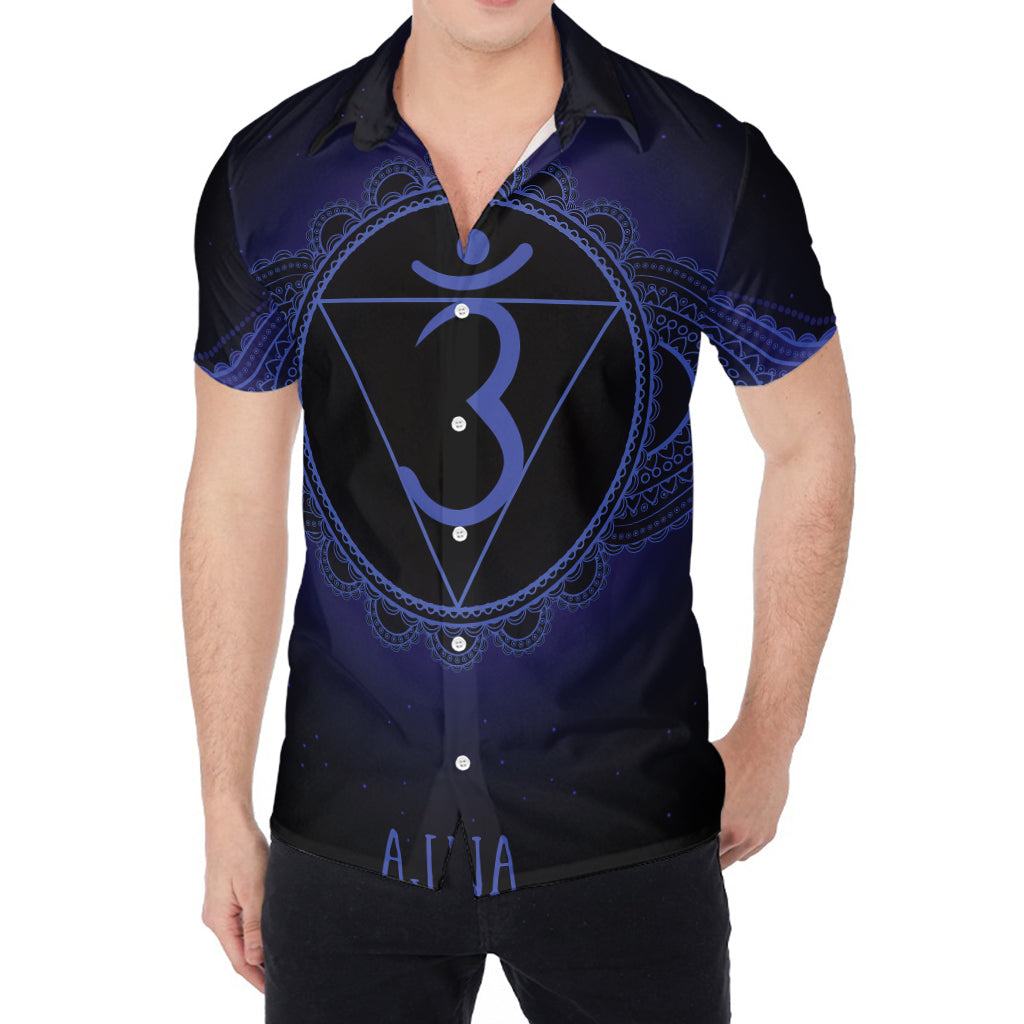 Ajna Chakra Symbol Print Men's Shirt