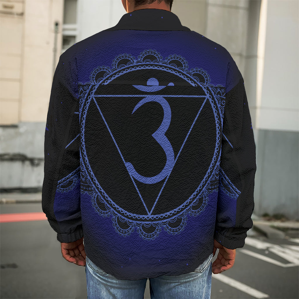Ajna Chakra Symbol Print Men's Shirt Jacket