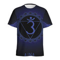 Ajna Chakra Symbol Print Men's Athletic T-Shirt