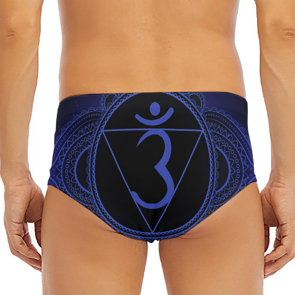 Ajna Chakra Symbol Print Men's Triangle Swim Briefs
