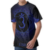 Ajna Chakra Symbol Print Men's Velvet T-Shirt