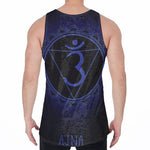 Ajna Chakra Symbol Print Men's Velvet Tank Top