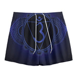 Ajna Chakra Symbol Print Mesh Shorts