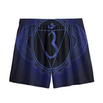 Ajna Chakra Symbol Print Mesh Shorts
