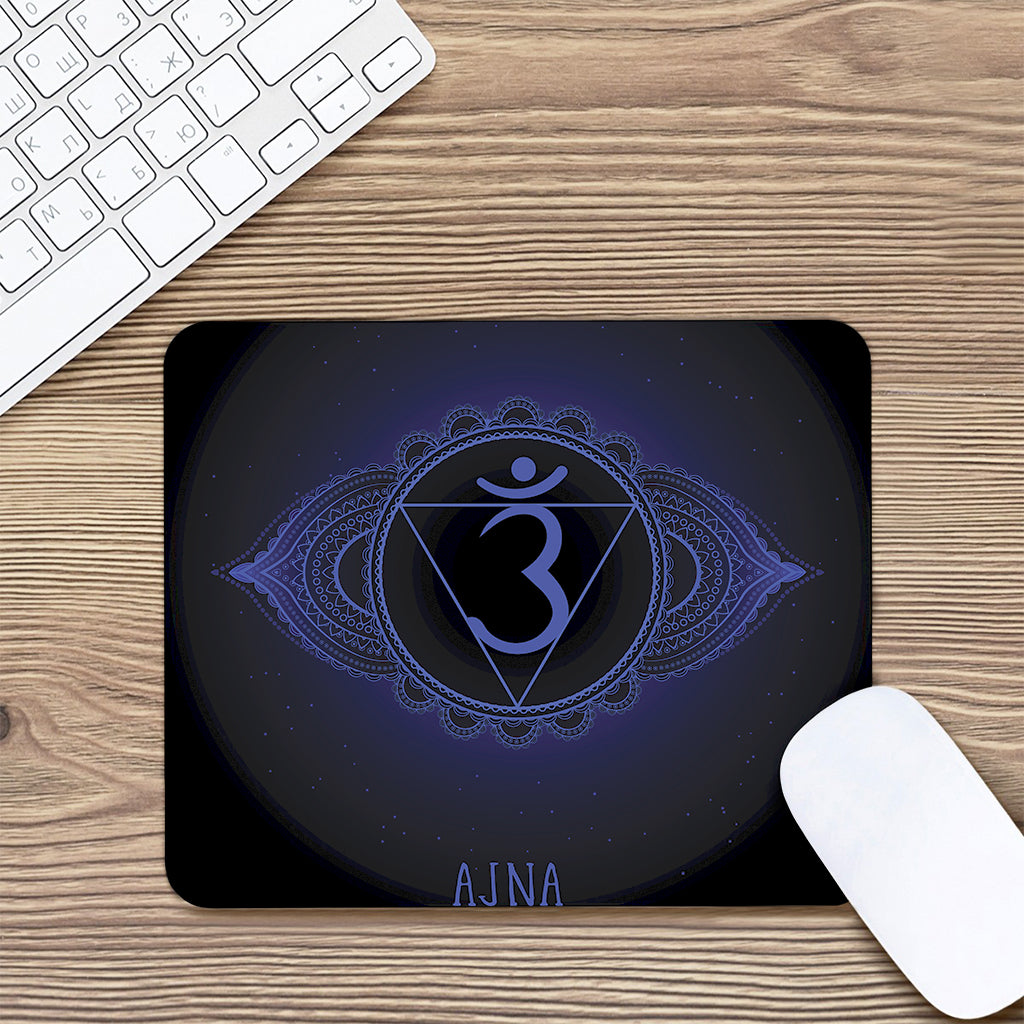 Ajna Chakra Symbol Print Mouse Pad