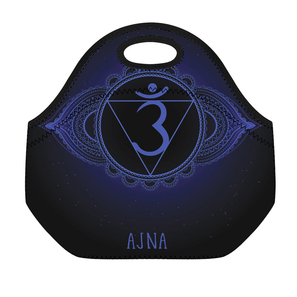 Ajna Chakra Symbol Print Neoprene Lunch Bag
