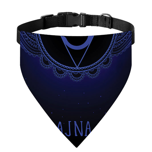Ajna Chakra Symbol Print Over The Collar Dog Bandana