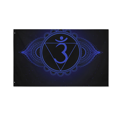 Ajna Chakra Symbol Print Polyester Flag