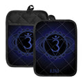 Ajna Chakra Symbol Print Pot Holders With Pocket