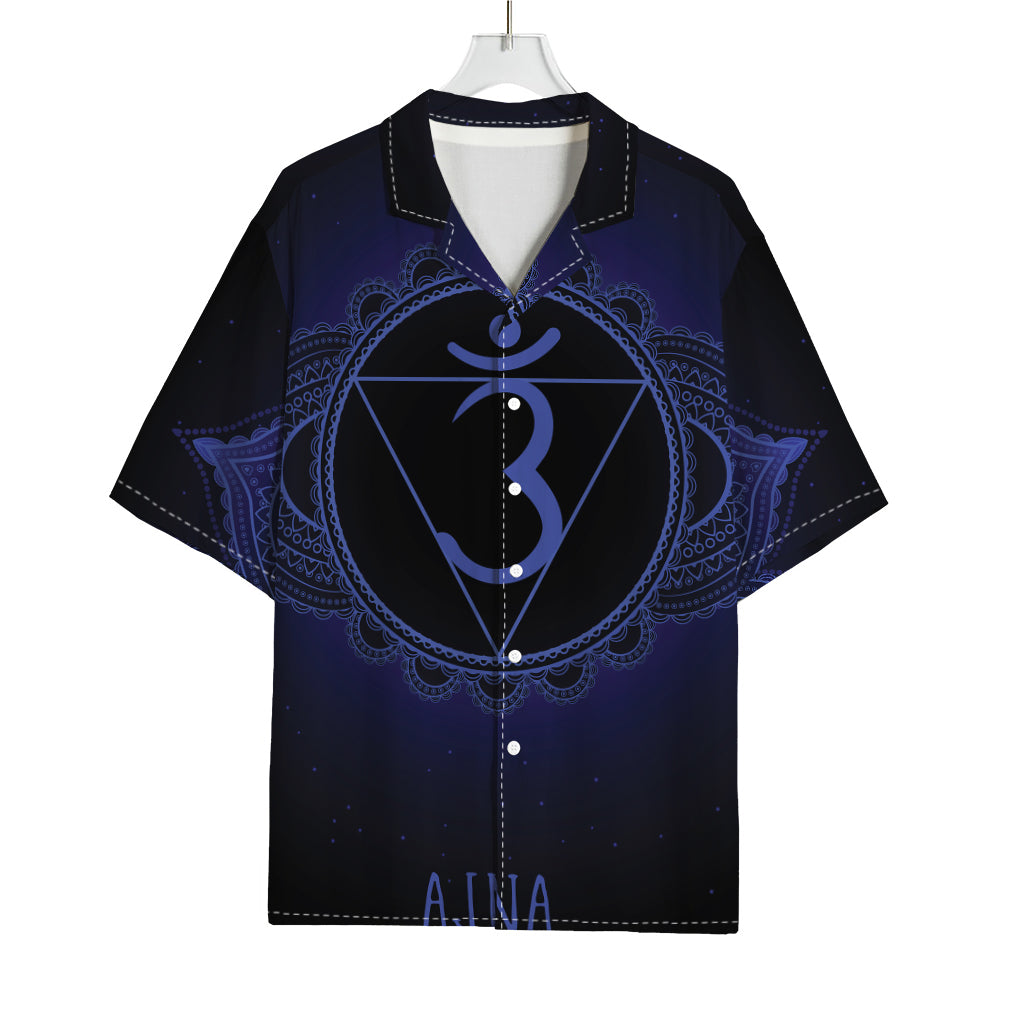 Ajna Chakra Symbol Print Rayon Hawaiian Shirt
