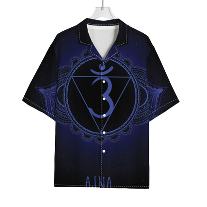 Ajna Chakra Symbol Print Rayon Hawaiian Shirt
