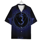 Ajna Chakra Symbol Print Rayon Hawaiian Shirt
