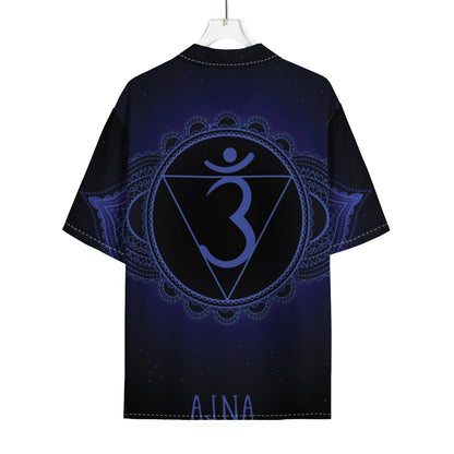 Ajna Chakra Symbol Print Rayon Hawaiian Shirt