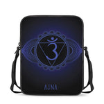 Ajna Chakra Symbol Print Rectangular Crossbody Bag