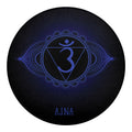 Ajna Chakra Symbol Print Round Blanket