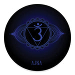 Ajna Chakra Symbol Print Round Floor Mat