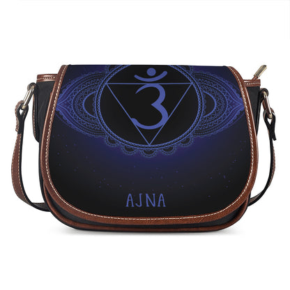 Ajna Chakra Symbol Print Saddle Bag