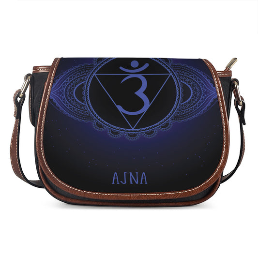 Ajna Chakra Symbol Print Saddle Bag