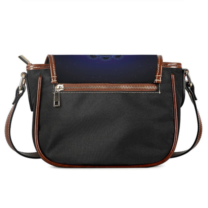 Ajna Chakra Symbol Print Saddle Bag