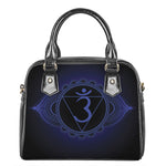 Ajna Chakra Symbol Print Shoulder Handbag
