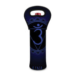 Ajna Chakra Symbol Print Single Neoprene Wine Tote