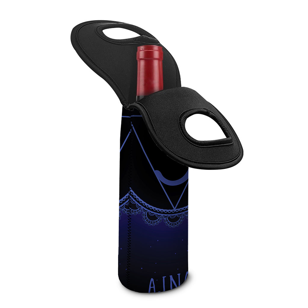 Ajna Chakra Symbol Print Single Neoprene Wine Tote