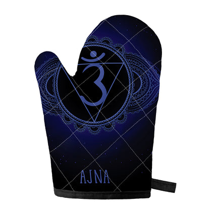 Ajna Chakra Symbol Print Single Oven Mitt