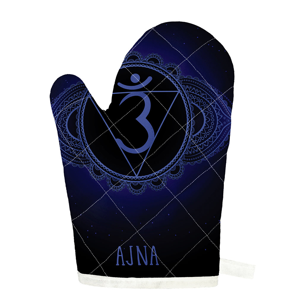Ajna Chakra Symbol Print Single Oven Mitt