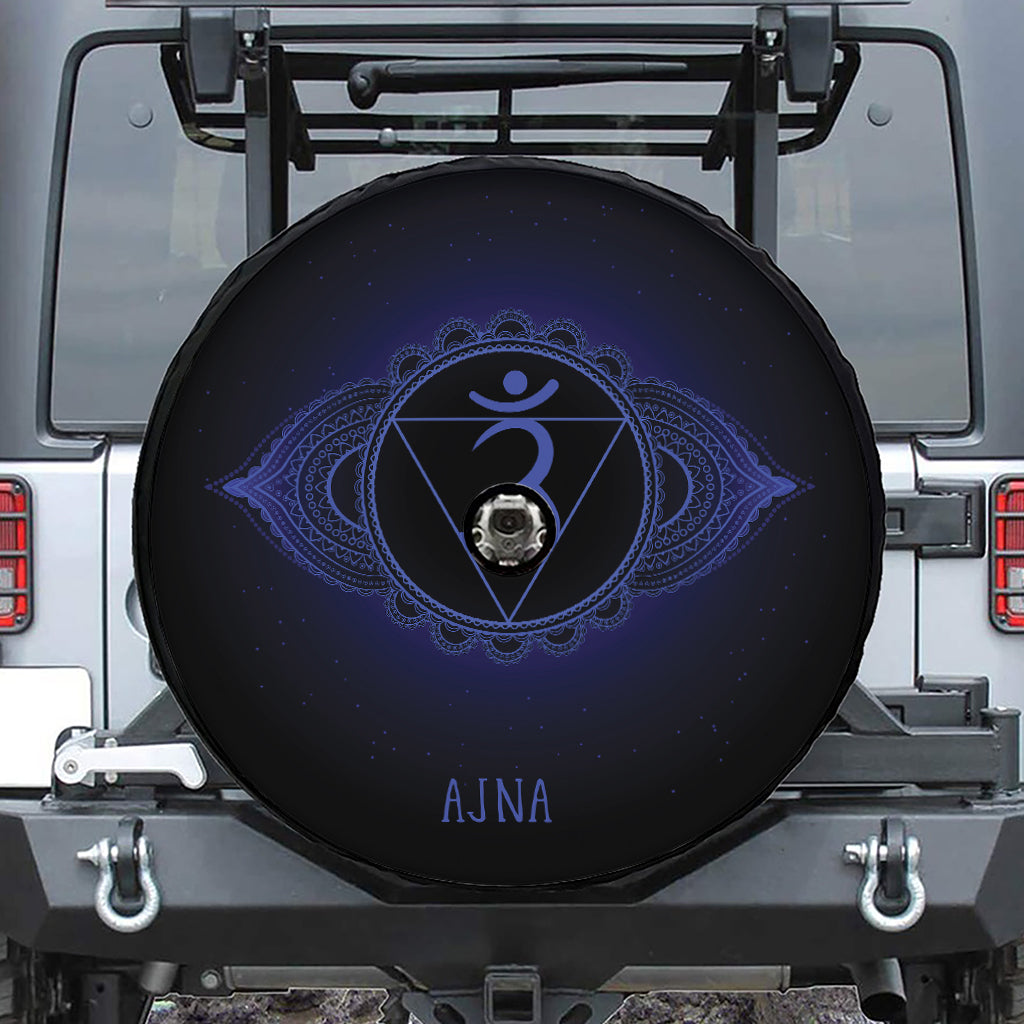 Ajna Chakra Symbol Print Tire Cover With Camera Hole