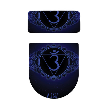 Ajna Chakra Symbol Print Toilet Lid And Tank Cover Set