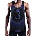 Ajna Chakra Symbol Print Men's Workout Tank Top