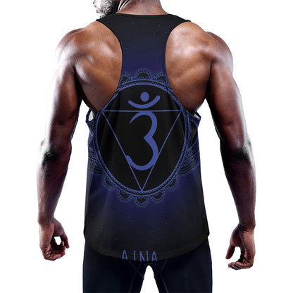 Ajna Chakra Symbol Print Training Tank Top