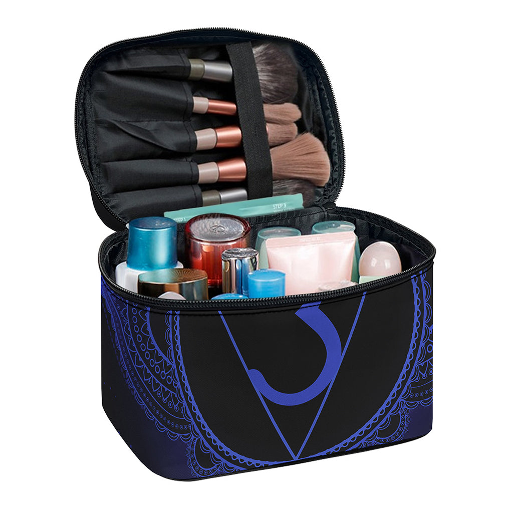 Ajna Chakra Symbol Print Travel Makeup Bag