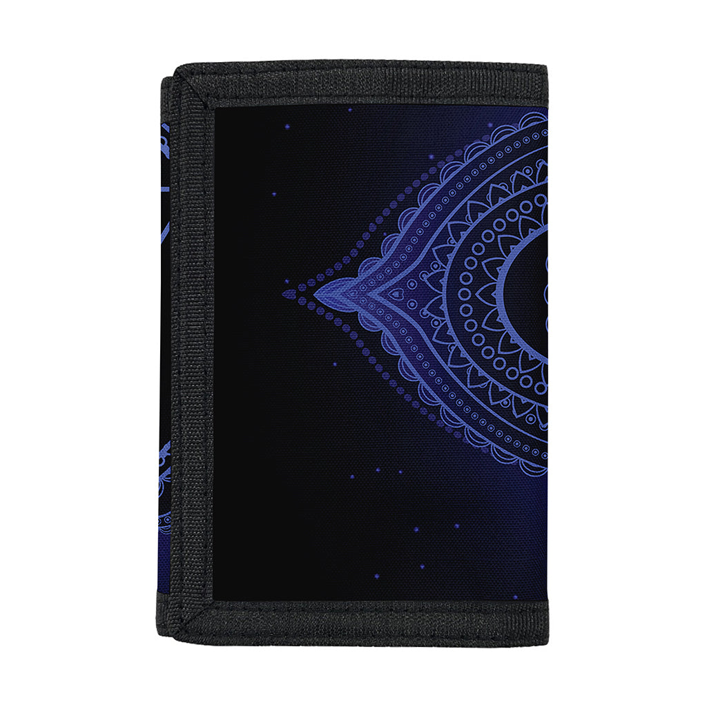 Ajna Chakra Symbol Print Trifold Wallet