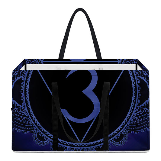 Ajna Chakra Symbol Print Utility Tote Bag