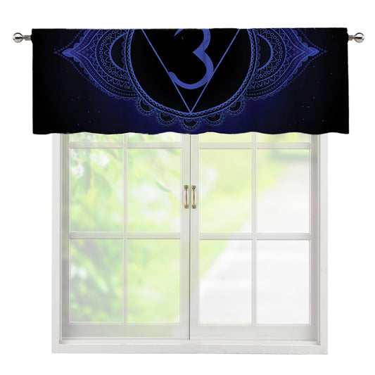 Ajna Chakra Symbol Print Window Valance