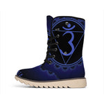 Ajna Chakra Symbol Print Winter Boots