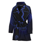 Ajna Chakra Symbol Print Women's Bathrobe