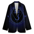 Ajna Chakra Symbol Print Women's Cotton Blazer