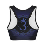 Ajna Chakra Symbol Print Women's Sports Bra