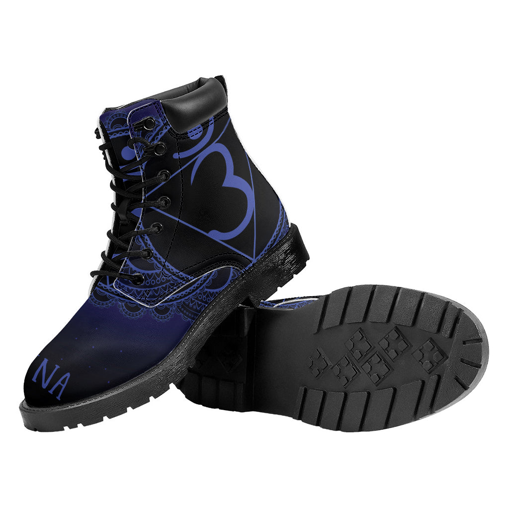 Ajna Chakra Symbol Print Work Boots