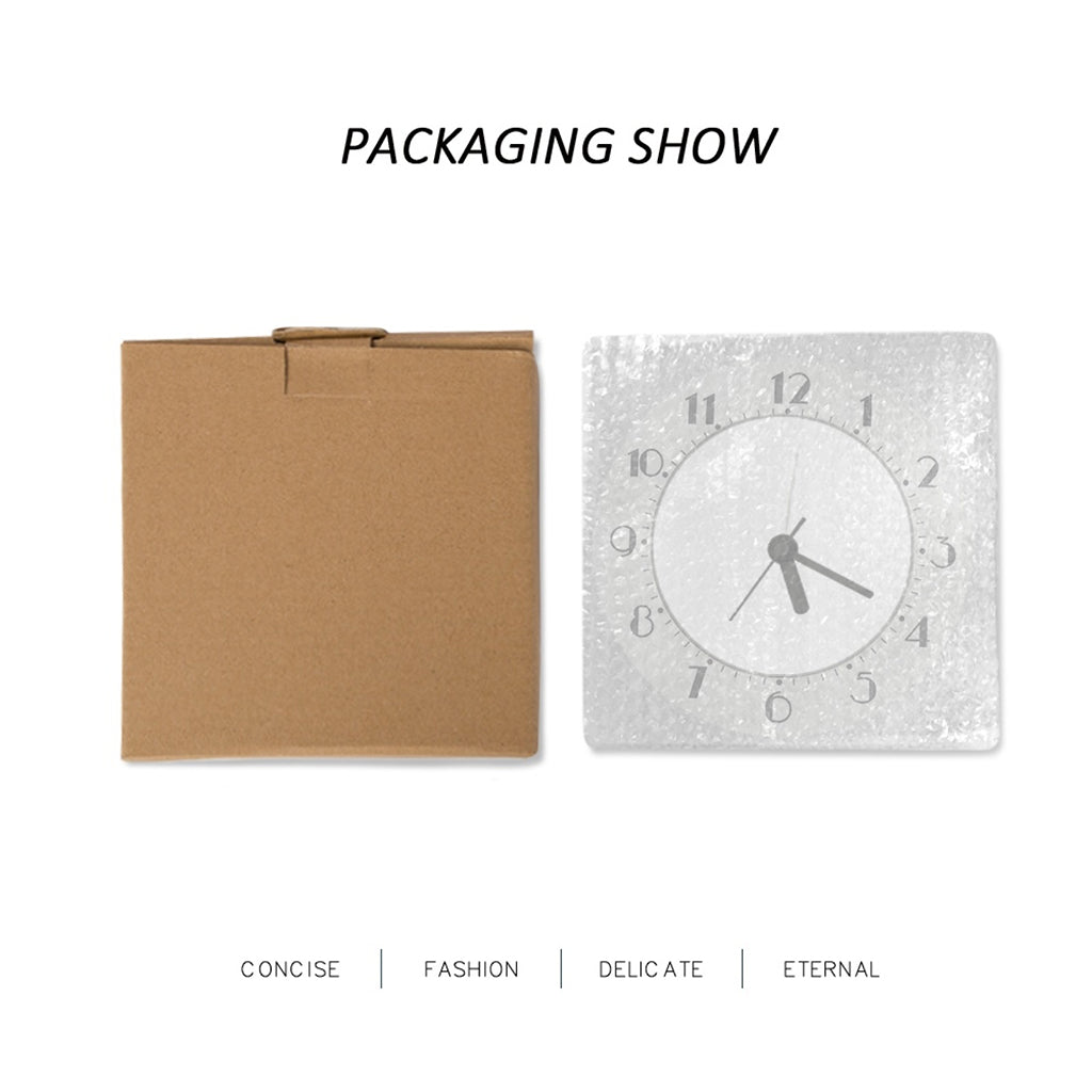 Parrot And Flower Pattern Print Alarm Clock