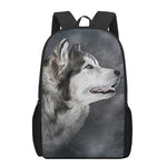 Alaskan Malamute Painting Print 17 Inch Backpack