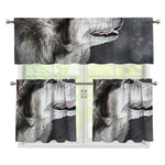 Alaskan Malamute Painting Print 3 Piece Kitchen Curtains
