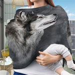 Alaskan Malamute Painting Print Baby Seat Cover