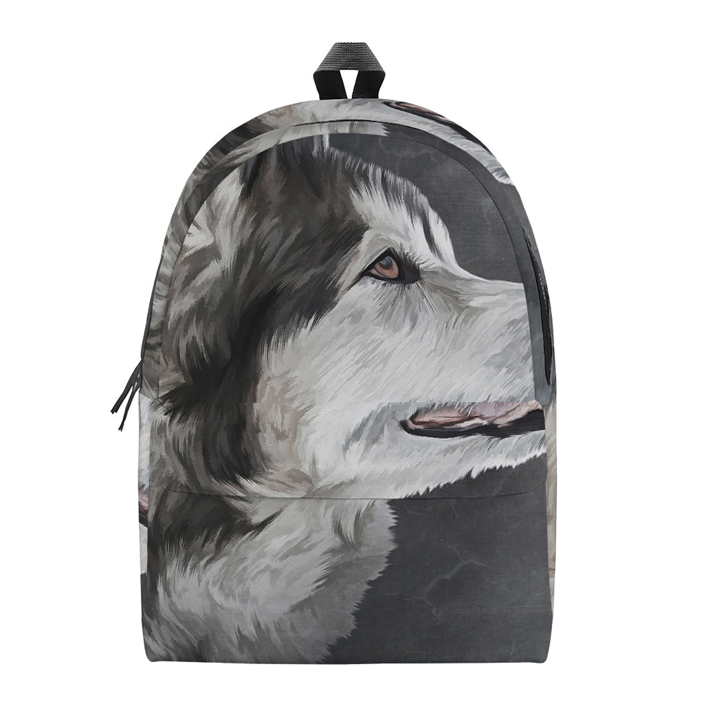 Alaskan Malamute Painting Print Backpack