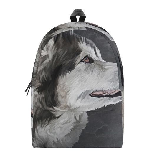 Alaskan Malamute Painting Print Backpack
