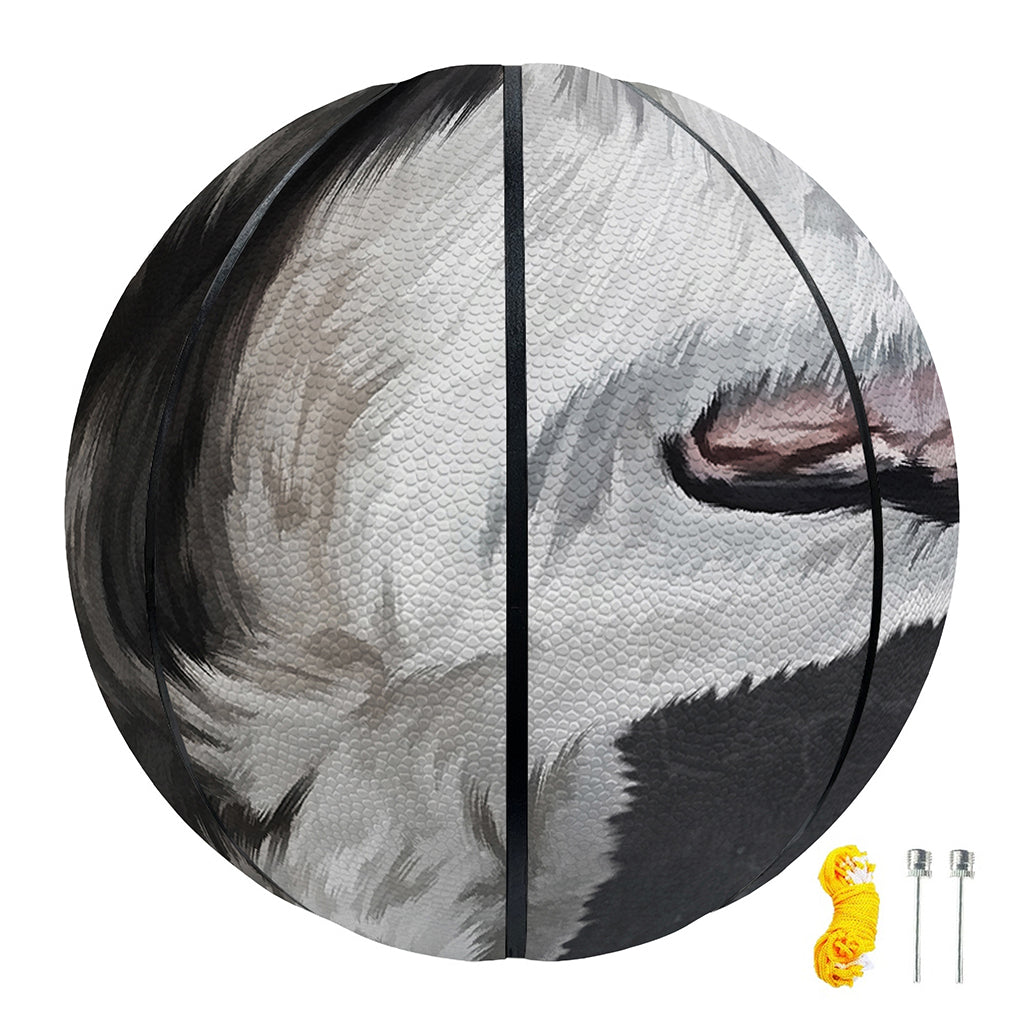 Alaskan Malamute Painting Print Basketball