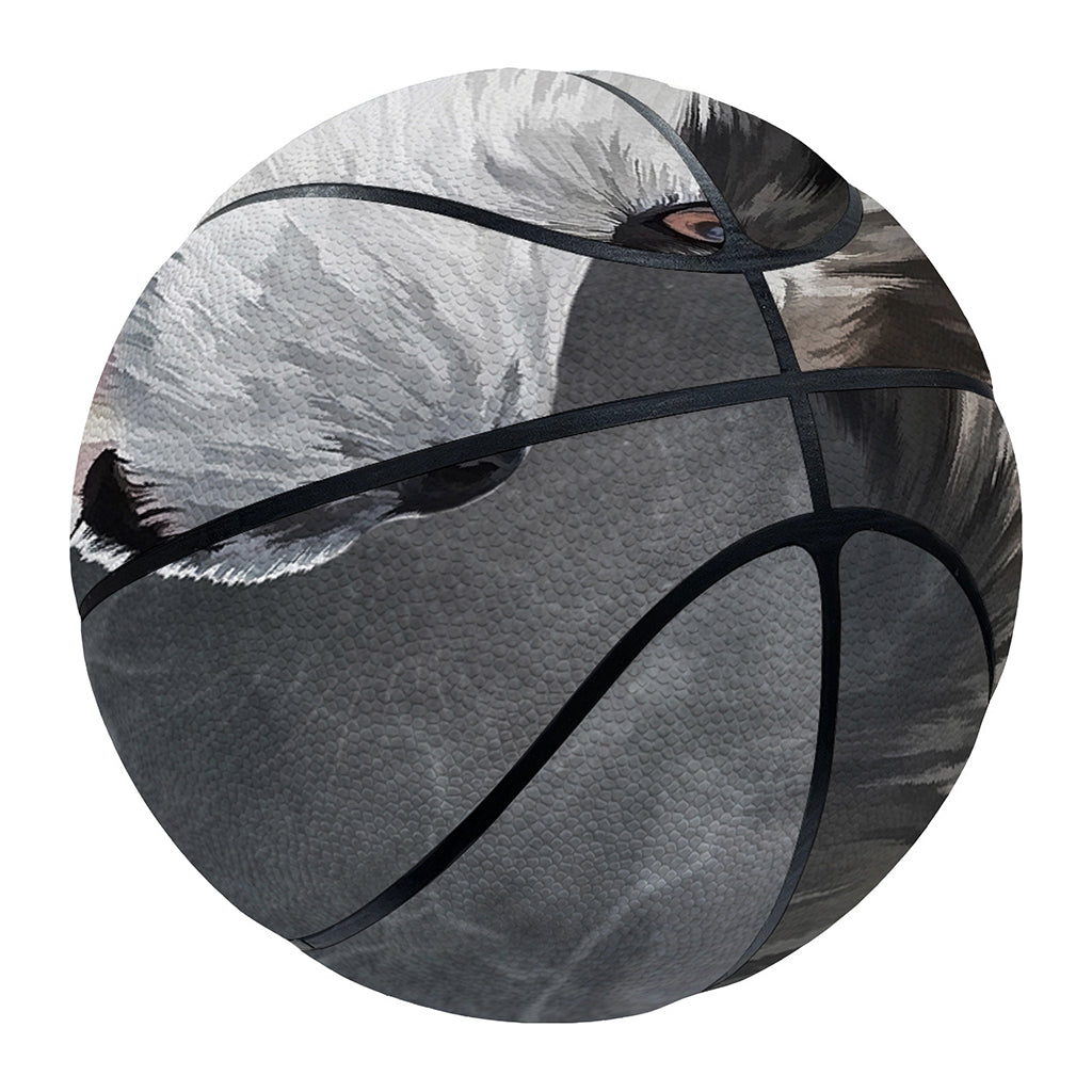 Alaskan Malamute Painting Print Basketball