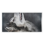 Alaskan Malamute Painting Print Beach Towel